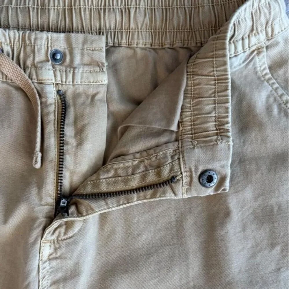 Quiksilver Men's Yellow and Tan Trousers